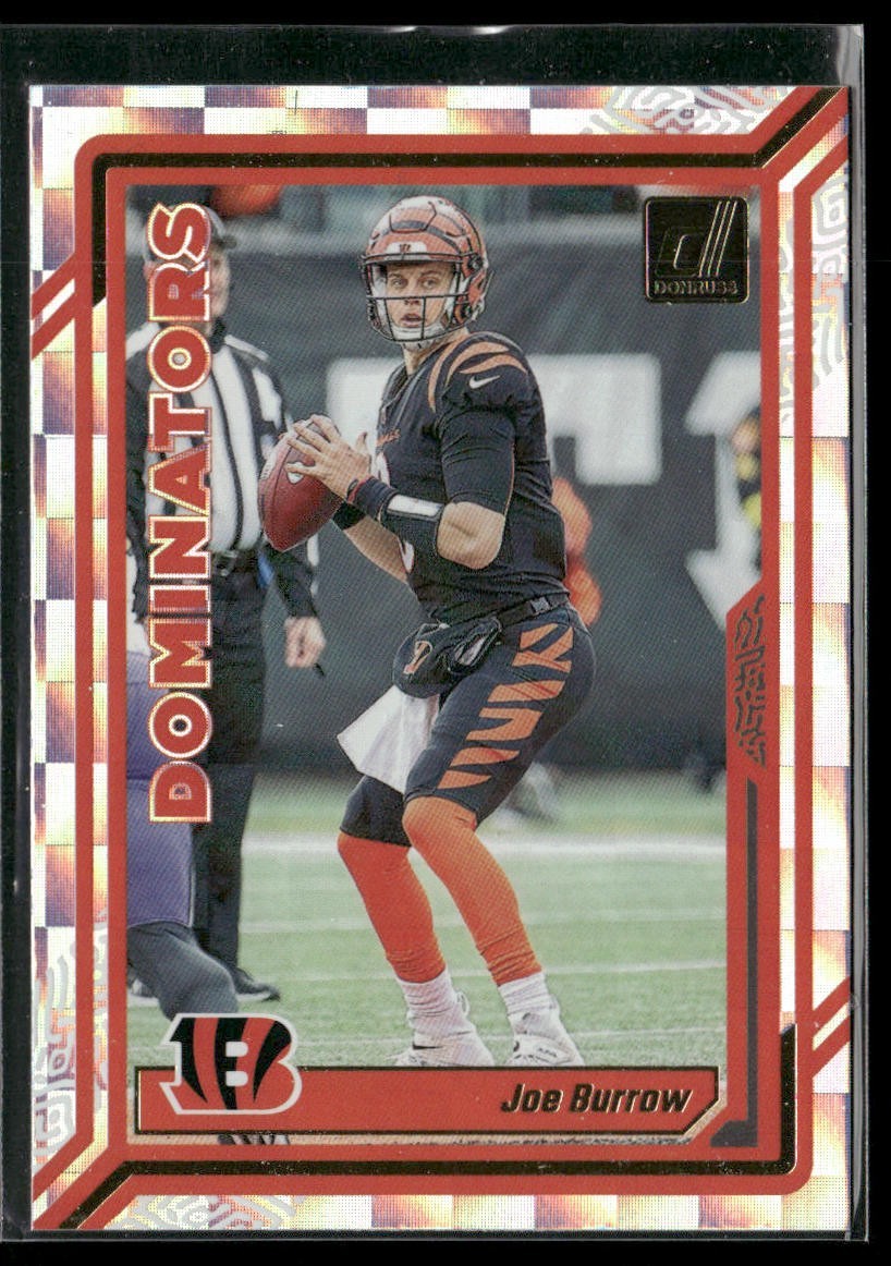 Joe Burrow Player Lot Bundle 10 Different Football Cards JB002 Bengals back