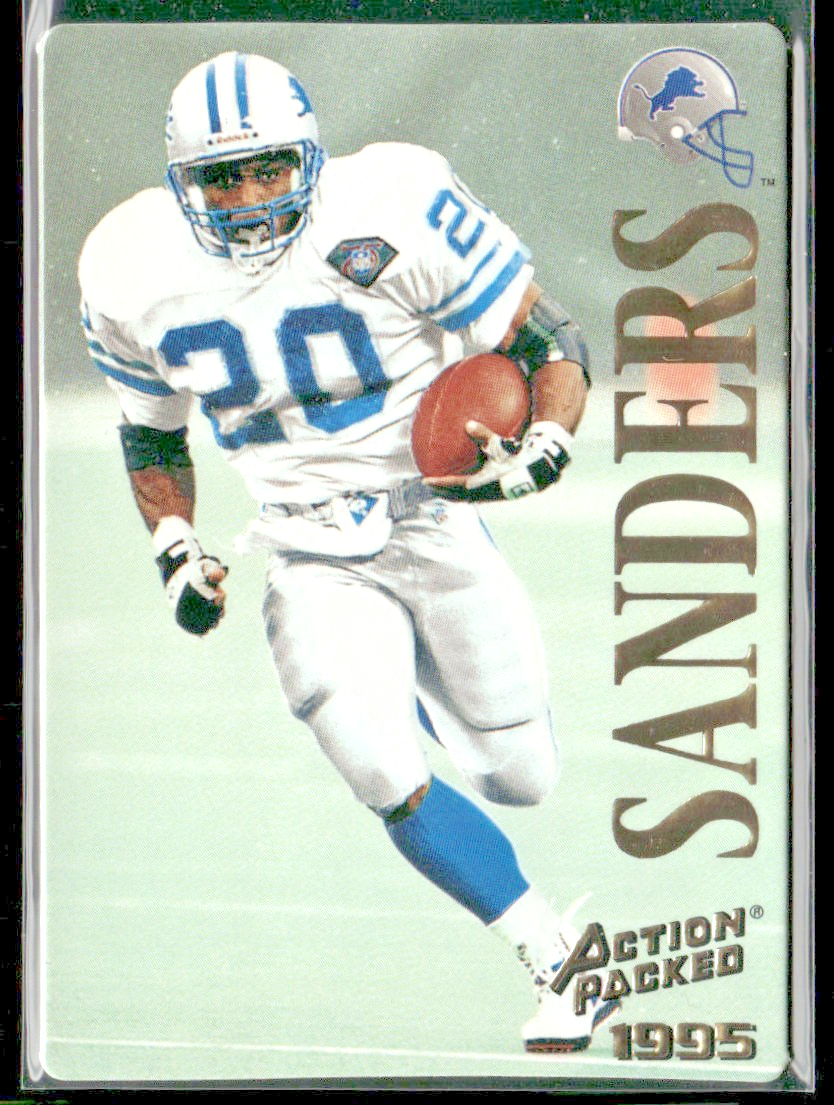 Barry Sanders Player Lot Bundle 10 Different Football Cards BS009 Lions front