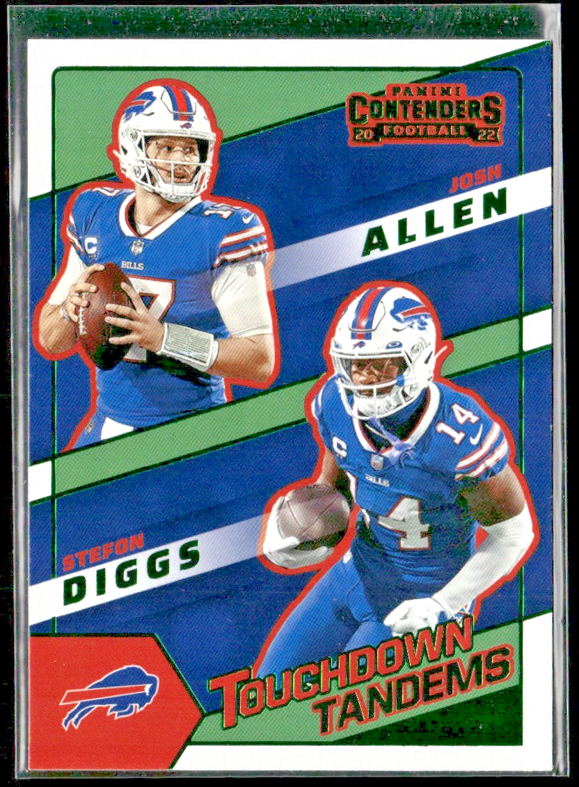 Josh Allen Player Lot Bundle 10 Different Football Cards JA001 Bills back