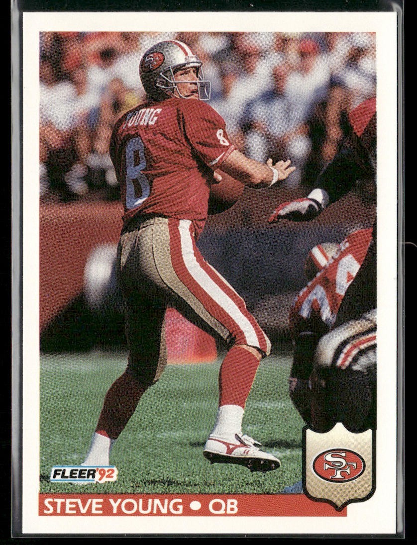 Steve Young Player Lot Bundle 10 Different Football Cards SY006 49ers back