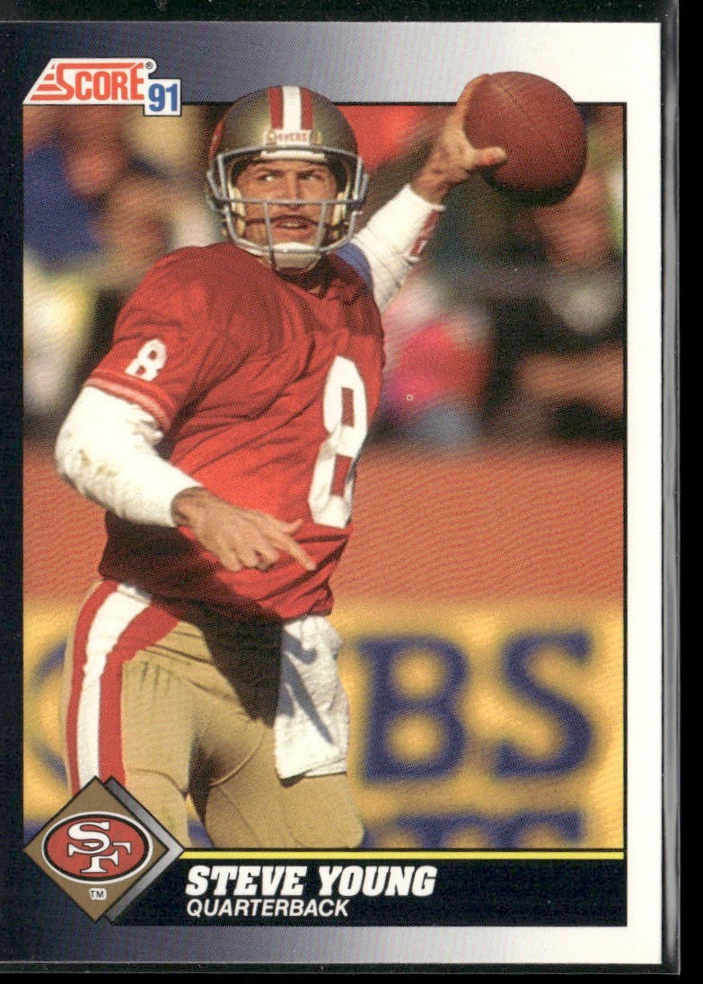 Steve Young Player Lot Bundle 10 Different Football Cards SY008 49ers back