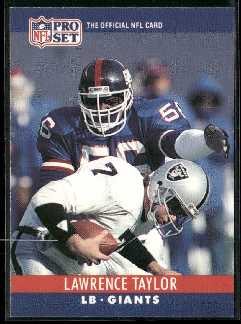 Lawrence Taylor Player Lot Bundle 10 Different Football Cards LT006 Giants back