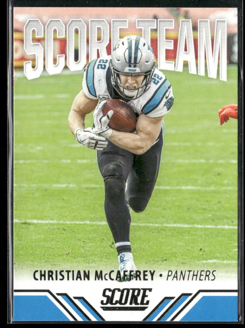 Christian McCaffrey Player Lot Bundle 10 Different Football Cards CM001 back
