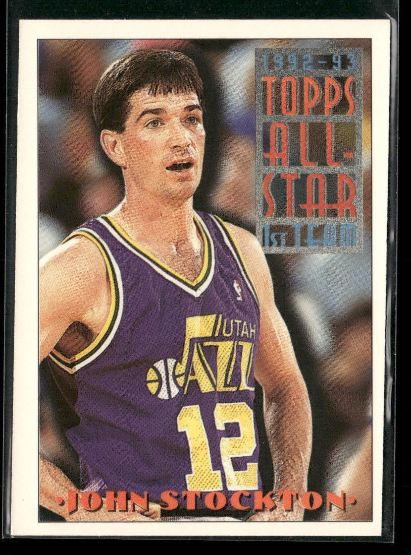 John Stockton Player Lot Bundle 10 Basketball Cards JS004 Utah Jazz back