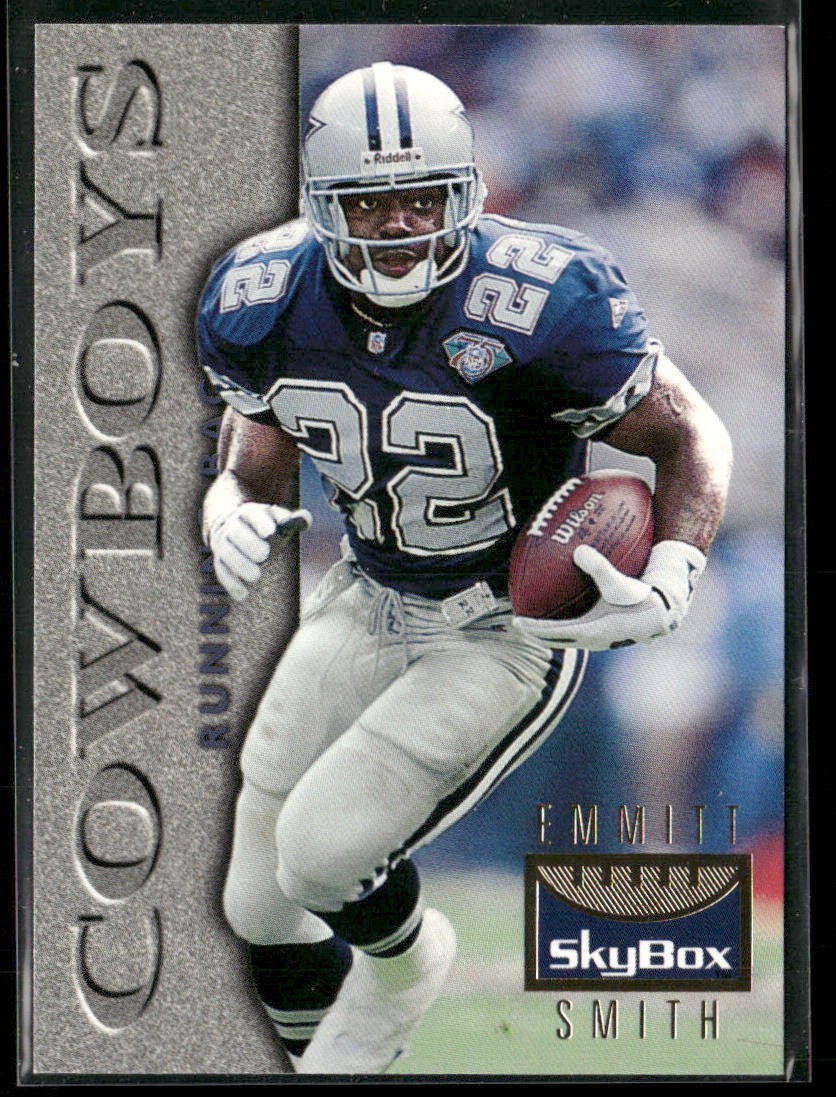 Emmitt Smith Player Lot Bundle 10 Different Football Cards ES003 Cowboys back