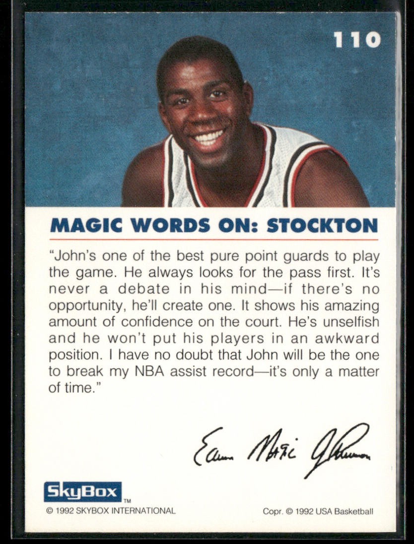 John Stockton Player Lot Bundle 10 Basketball Cards JS001 Utah Jazz back