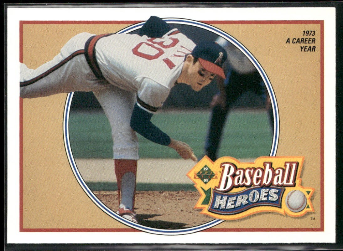Nolan Ryan Player Lot Bundle 10 Different Baseball Cards NR003 Rangers back