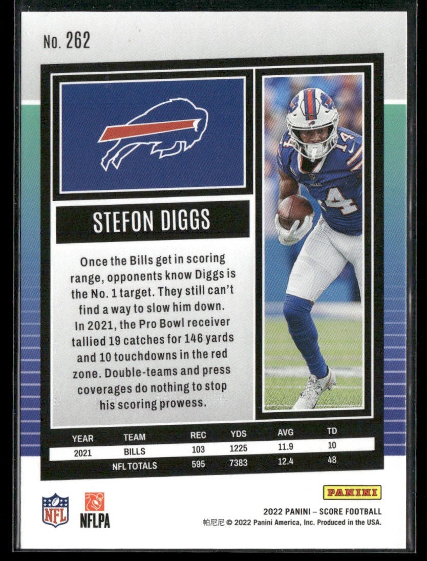 Stefon Diggs Player Lot Bundle 10 Different Football Cards SD003 Bills Vikings back