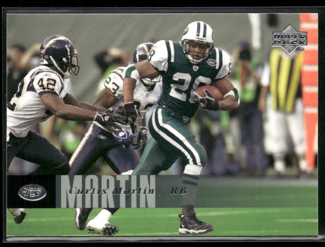 Curtis Martin Player Lot Bundle 10 Different Football Cards CM001 2 RC back