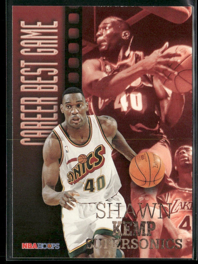 Shawn Kemp Player Lot Bundle 10 Basketball Cards SK002 Supersonics Cavs back