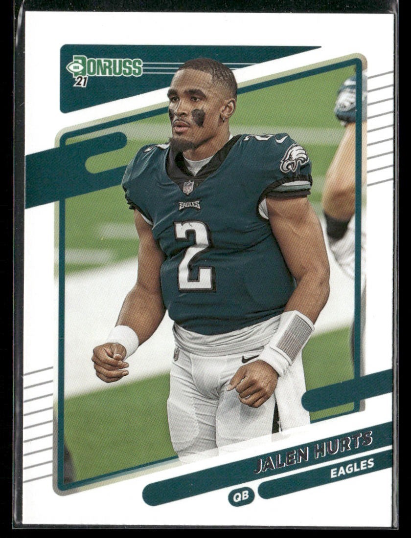 Jalen Hurts Player Lot Bundle 10 Different Football Cards JH003 Eagles back