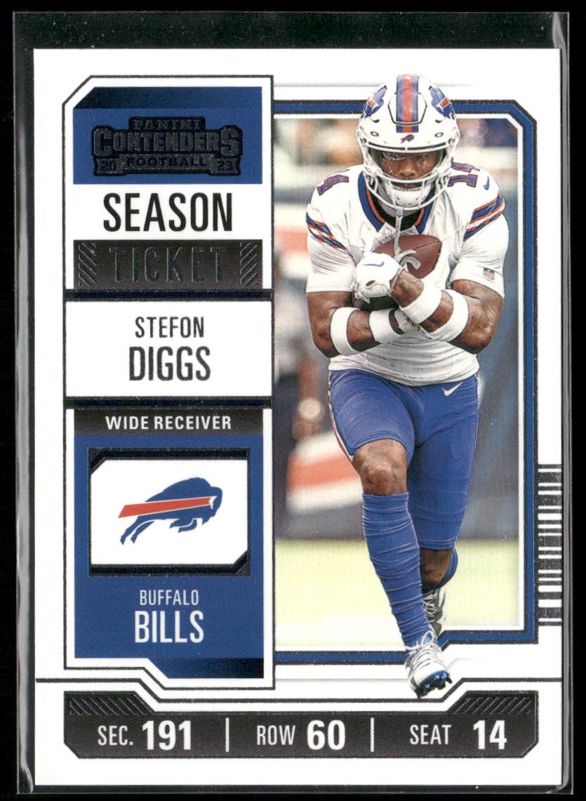 Stefon Diggs Player Lot Bundle 10 Different Football Cards SD002 Bills Vikings back