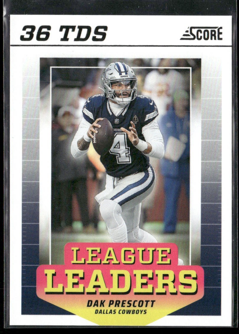 Dak Prescott Player Lot Bundle 10 Different Football Cards DP002 Cowboys front