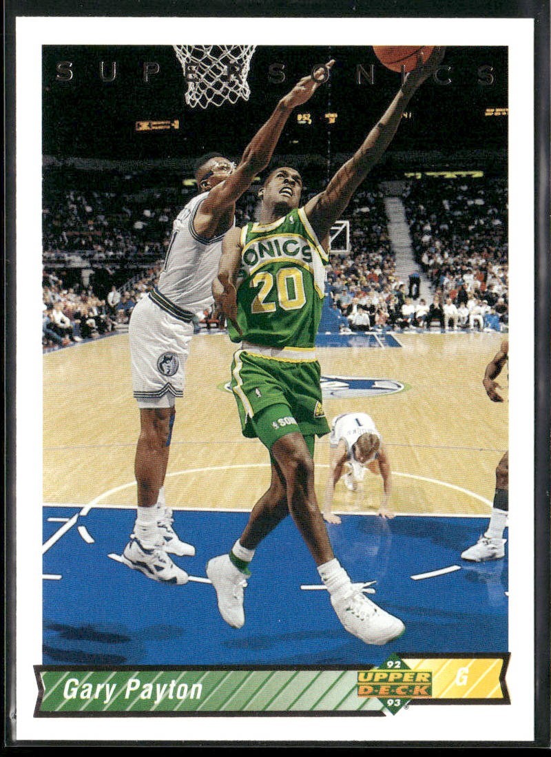 Gary Payton Player Lot Bundle 10 Basketball Cards GP003 Supersonics back