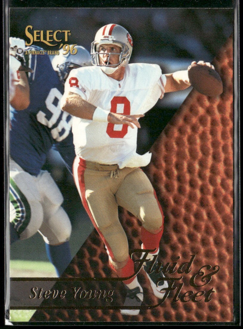 Steve Young Player Lot Bundle 10 Different Football Cards SY001 49ers back