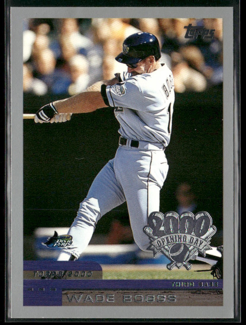 Wade Boggs Player Lot Bundle 10 Different Baseball Cards WB001 Red Sox back