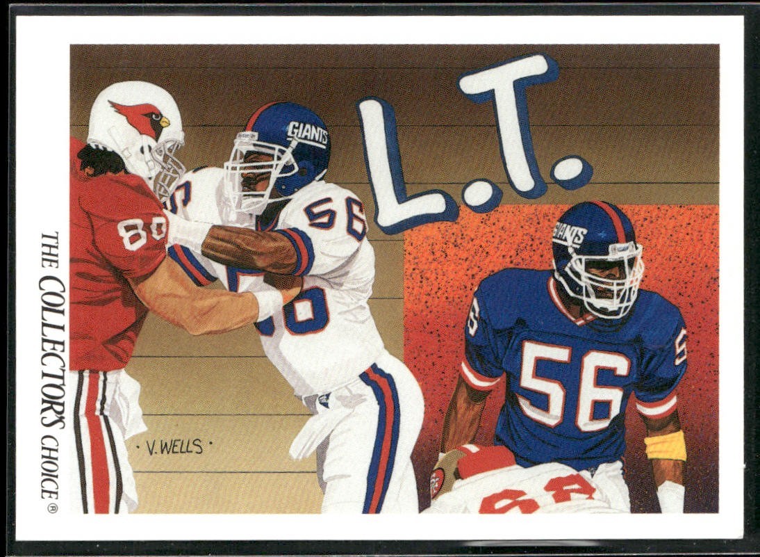 Lawrence Taylor Player Lot Bundle 10 Different Football Cards LT003 Giants back