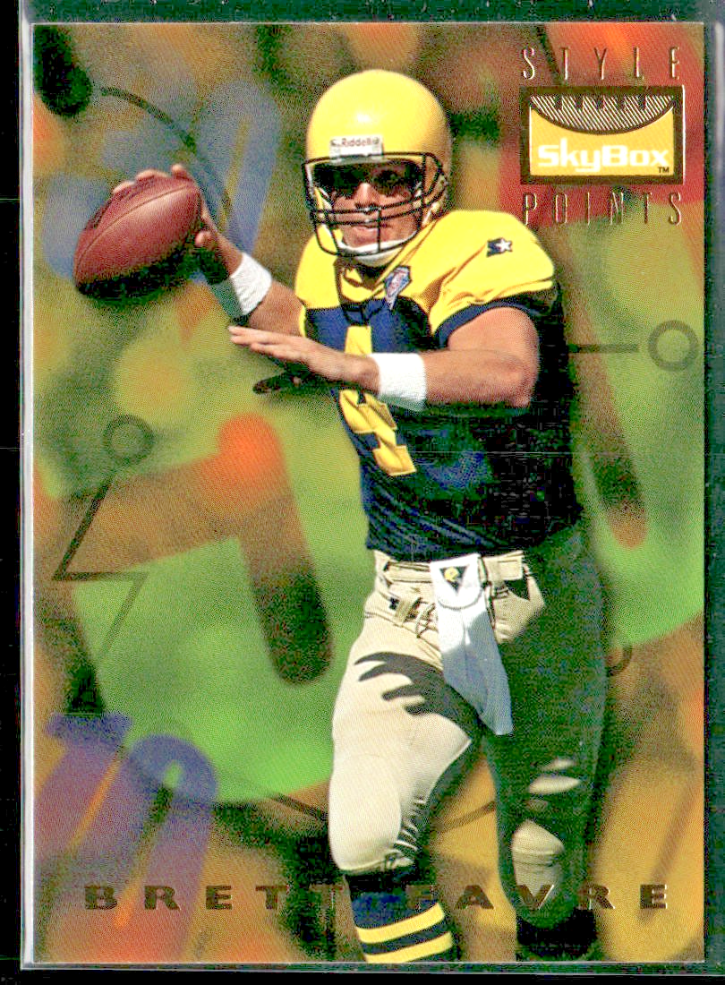 Brett Favre Player Lot Bundle 10 Different Football Cards BF001 Packers front