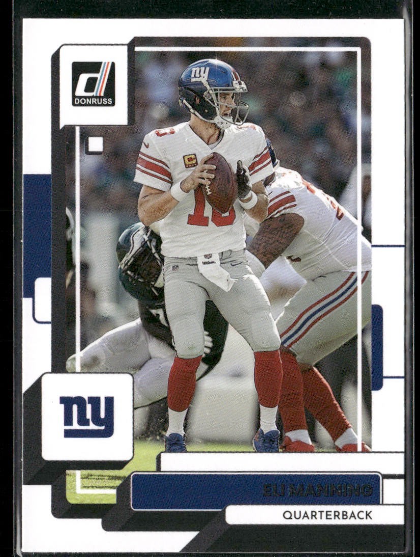 Eli Manning Player Lot Bundle 10 Football Cards EM001 Giants back
