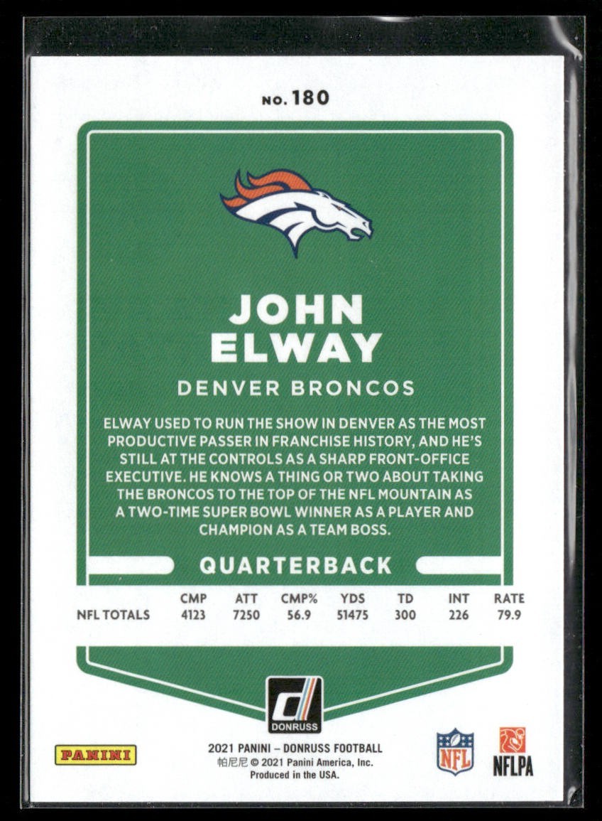 John Elway Player Lot Bundle 10 Different Football Cards JE006 Broncos back