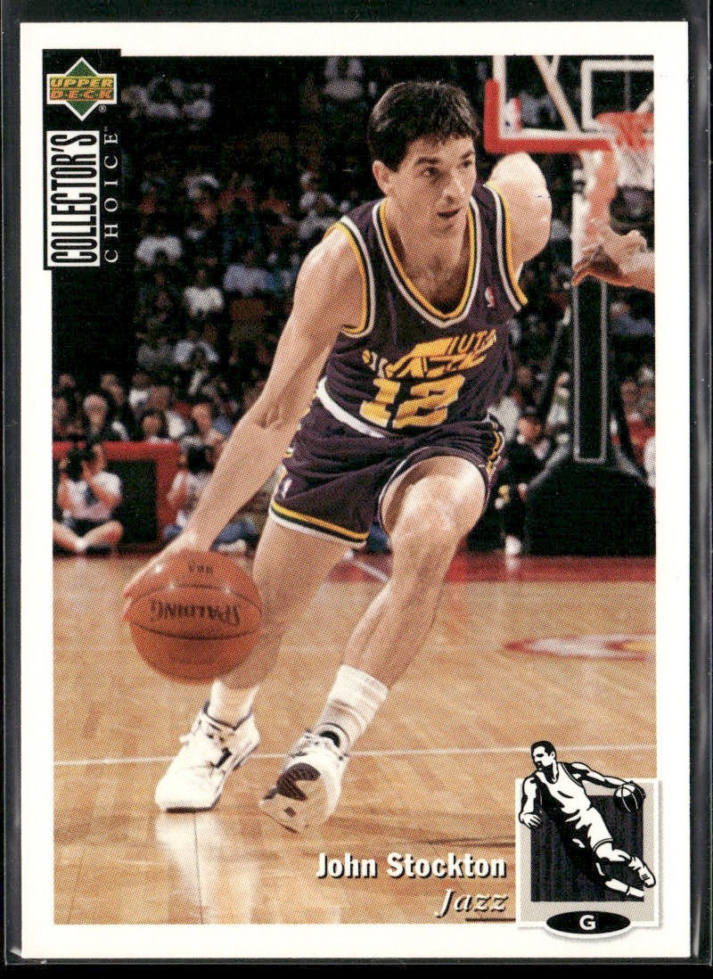 John Stockton Player Lot Bundle 10 Basketball Cards JS004 Utah Jazz back