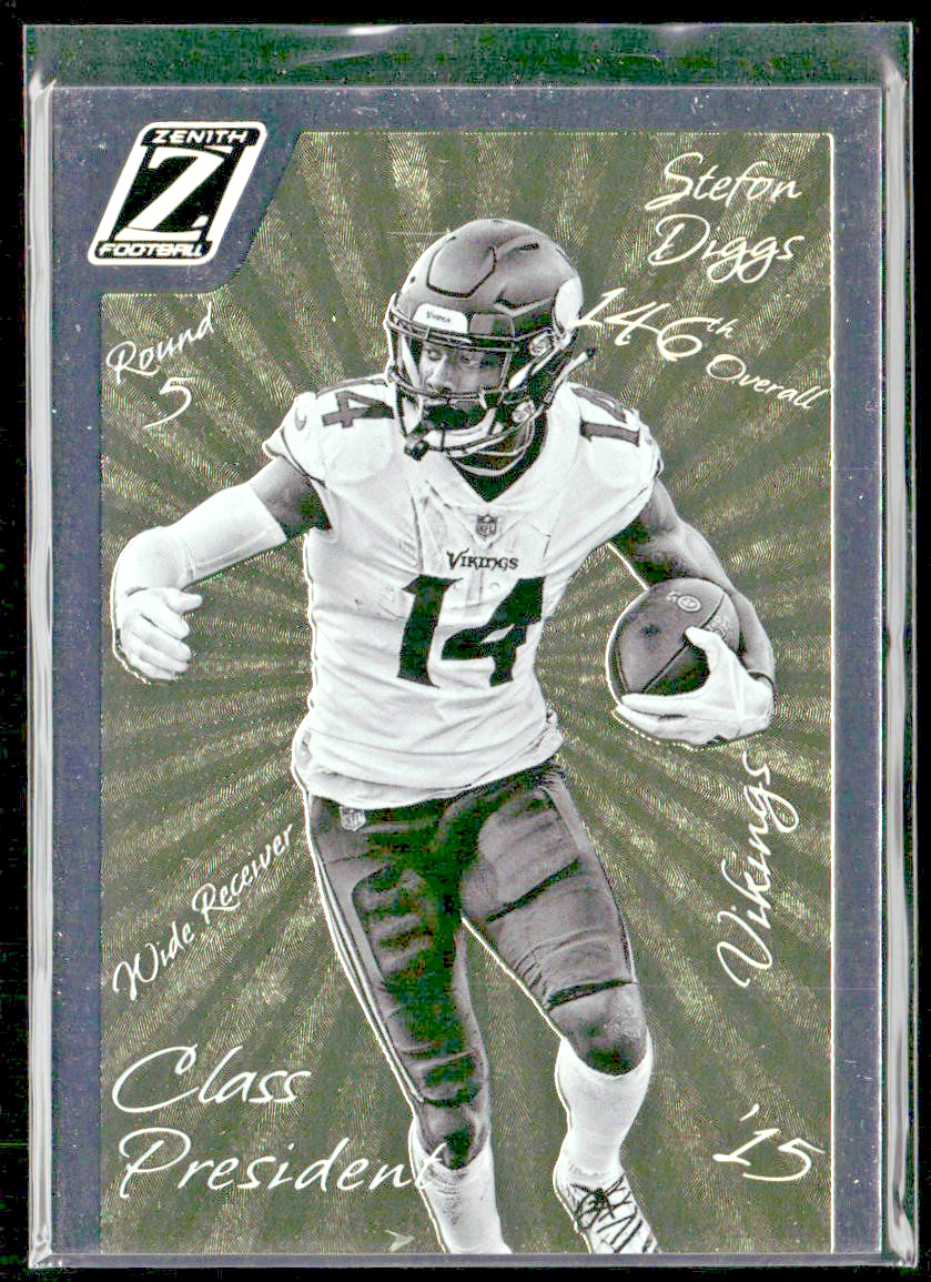 Stefon Diggs Player Lot Bundle 10 Different Football Cards SD001 Bills Vikings front