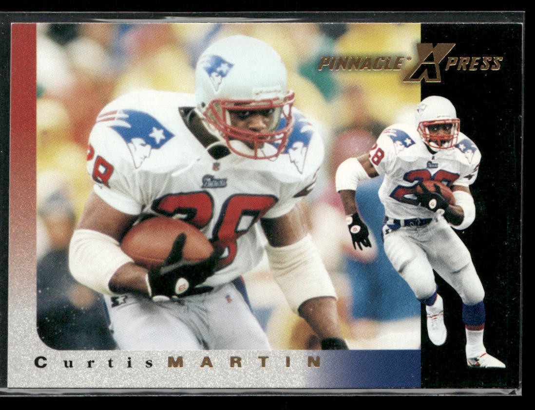 Curtis Martin Player Lot Bundle 10 Different Football Cards CM001 2 RC back