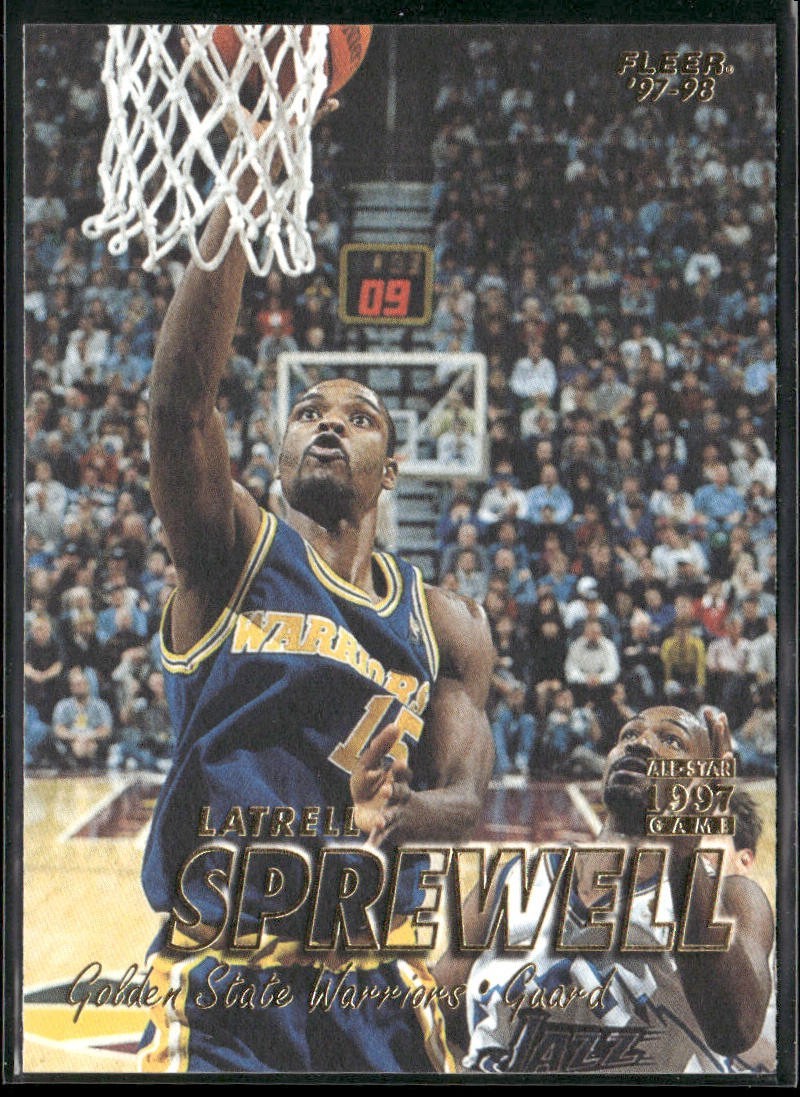 Latrell Sprewell Player Lot Bundle 10 Basketball Cards LS001 Warriors Knicks back