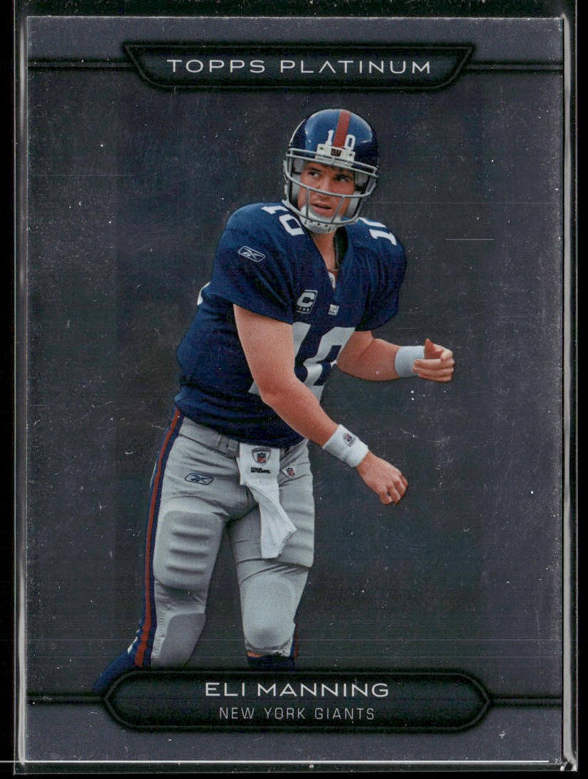 Eli Manning Player Lot Bundle 10 Football Cards EM002 Giants back