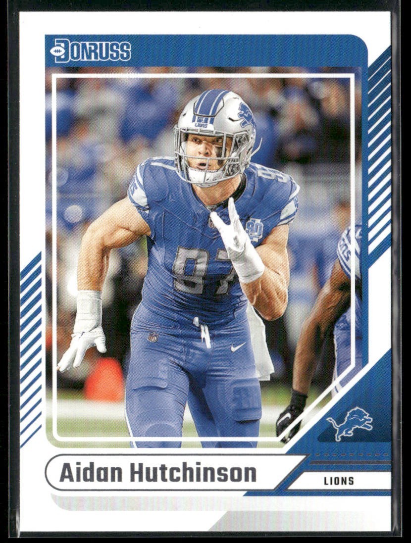 Aidan Hutchinson Player Lot Bundle 10 Different Football Cards AH002 Lions 6RC back