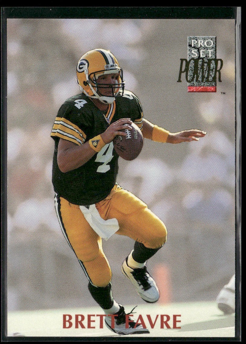 Brett Favre Player Lot Bundle 10 Different Football Cards BF004 Packers back