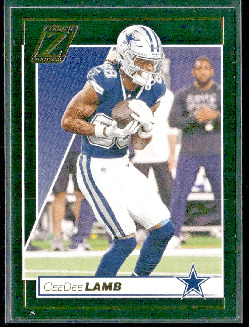 CeeDee Lamb Player Lot Bundle 10 Different Football Cards CDL001 Cowboys back