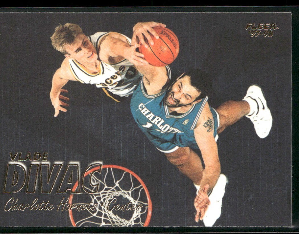 Vlade Divac Player Lot Bundle 10 Basketball Cards VD002 Lakers Hornets back