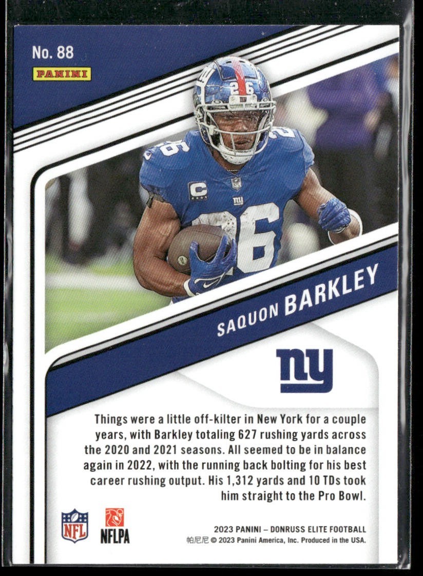 Saquon Barkley Player Lot Bundle 10 Different Football Cards SB001 Giants back