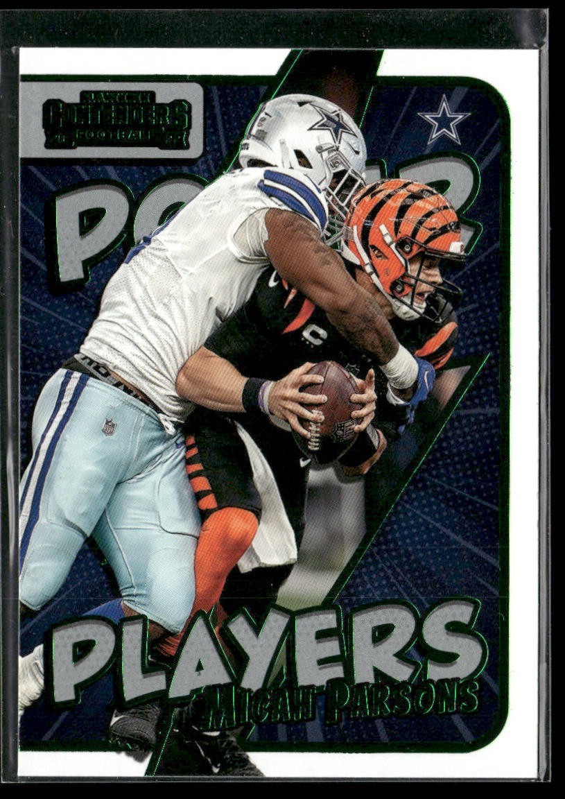 Micah Parsons Player Lot Bundle 10 Different Football Cards MP003 Cowboys 3 RC back
