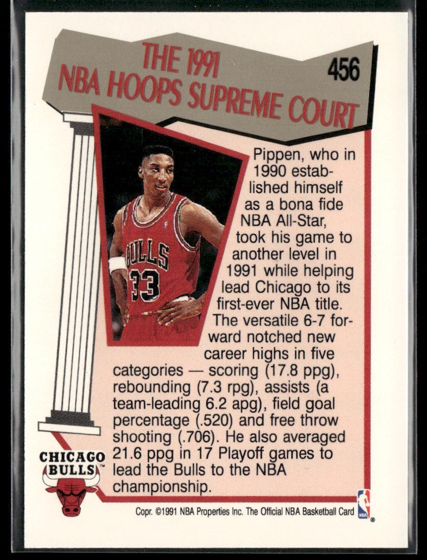 Scottie Pippen Player Lot Bundle 10 Basketball Cards SP005 Chicago Bulls back