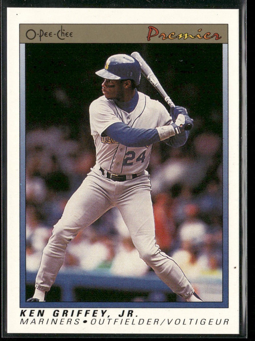 Ken Griffey Jr. Player Lot Bundle 10 Different Baseball Cards KGJ002 Mariners back