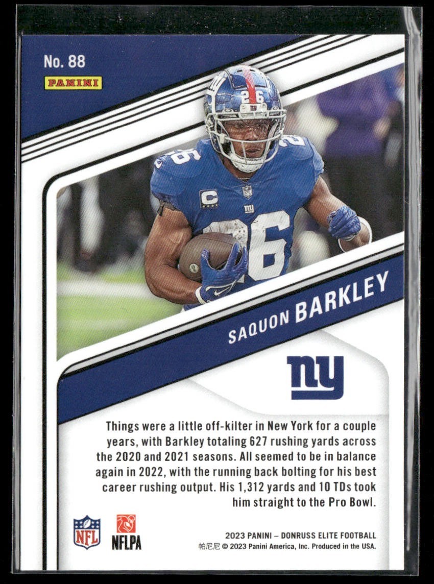 Saquon Barkley Player Lot Bundle 10 Different Football Cards SB002 Giants back