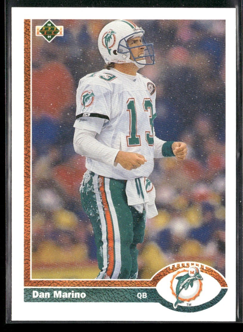 Dan Marino Player Lot Bundle 10 Football Cards DM009 Dolphins back