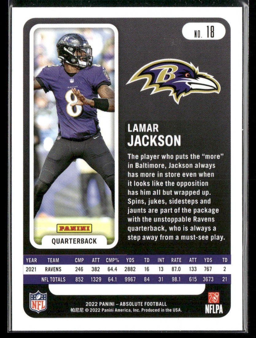 Lamar Jackson Player Lot Bundle 10 Different Football Cards LJ003 Ravens 1 RC back