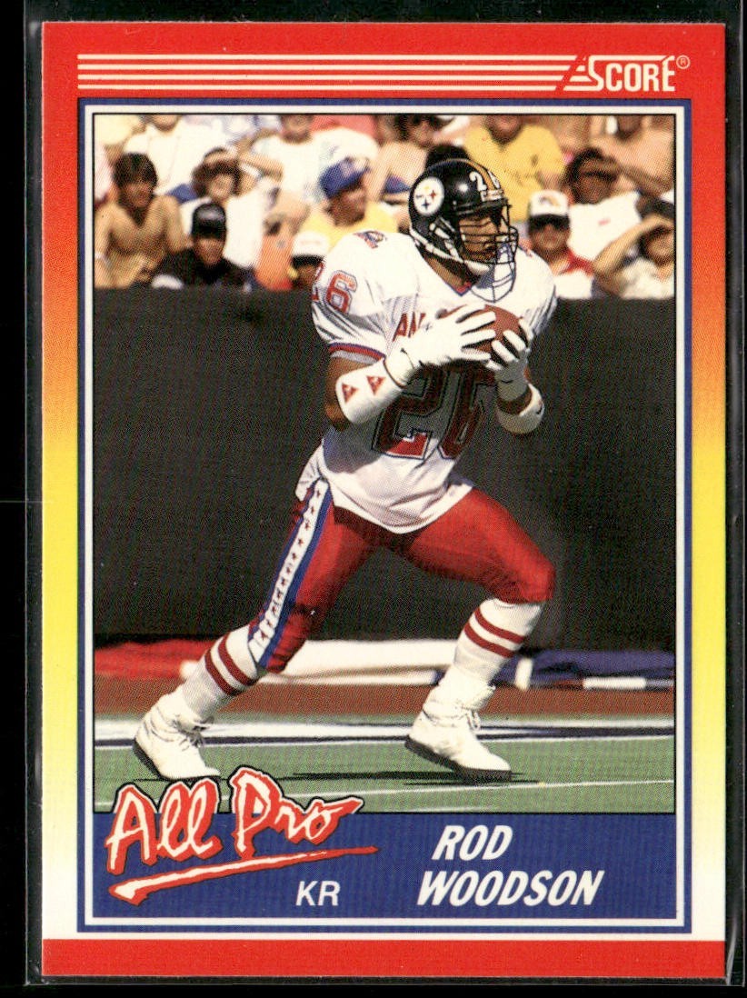 Rod Woodson Player Lot Bundle 10 Different Football Cards RW007 Steelers back