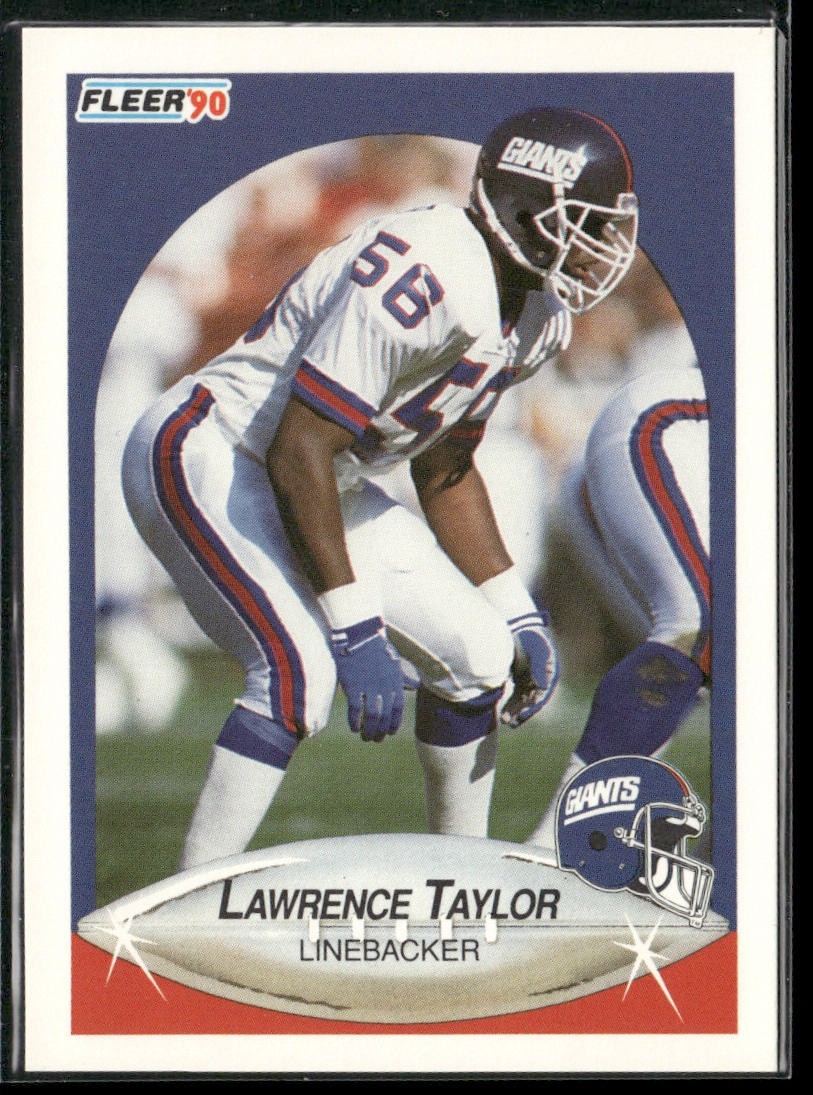 Lawrence Taylor Player Lot Bundle 10 Different Football Cards LT006 Giants back