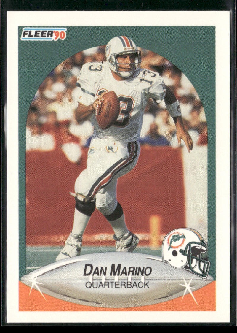 Dan Marino Player Lot Bundle 10 Different Football Cards DM002 Dolphins back