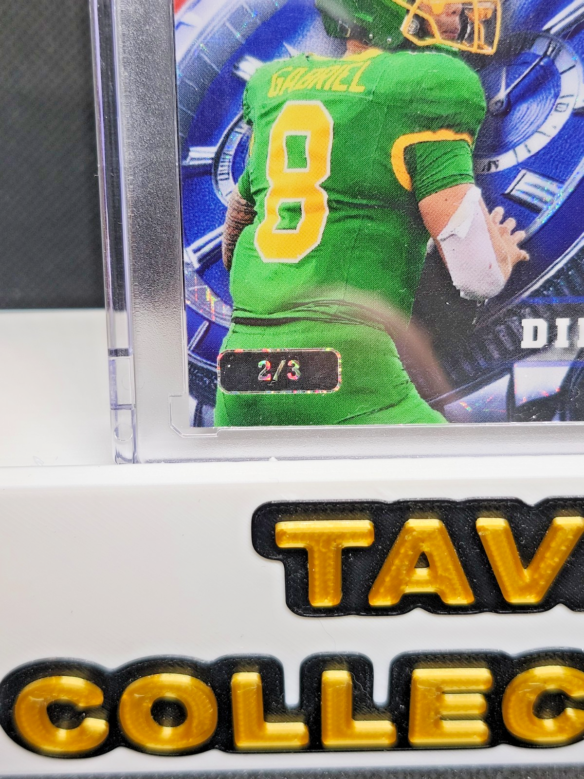 Dillon Gabriel 2024 Wild Card QB1 On the Clock Red RC /3 Cleveland Browns back