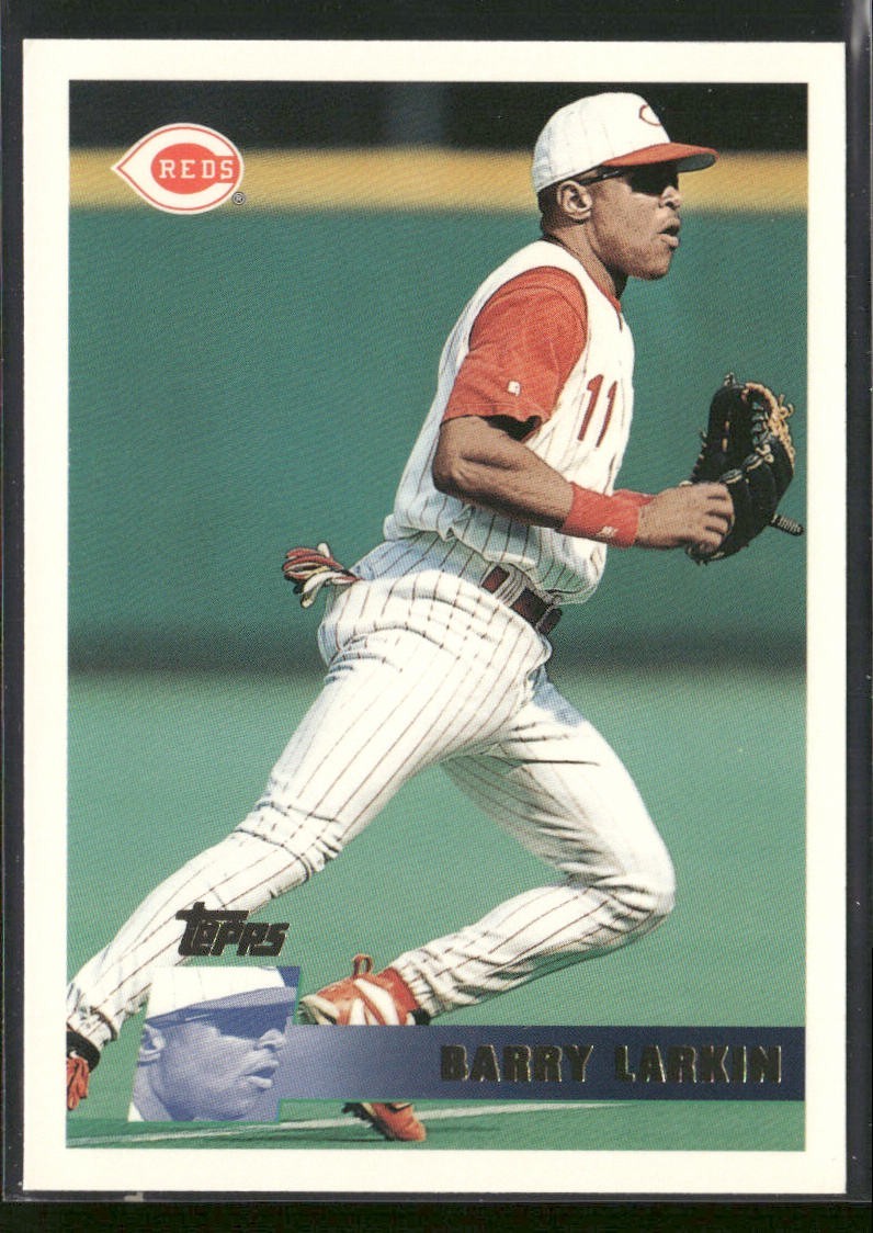 Barry Larkin Player Lot Bundle 10 Different Baseball Cards BL001 Reds back