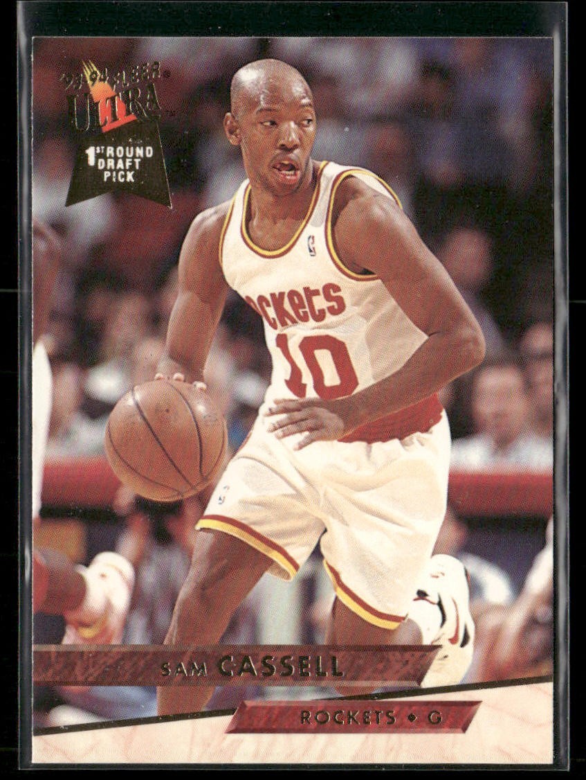 Sam Cassell Player Lot Bundle 10 Basketball Cards SC003 Rockets Nets 2 RC back