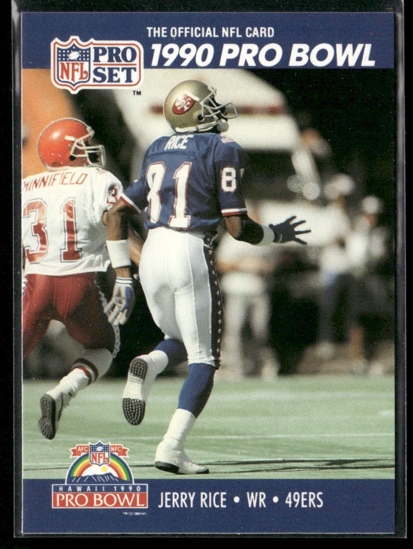 Jerry Rice Player Lot Bundle 10 Different Football Cards JR005 49ers back