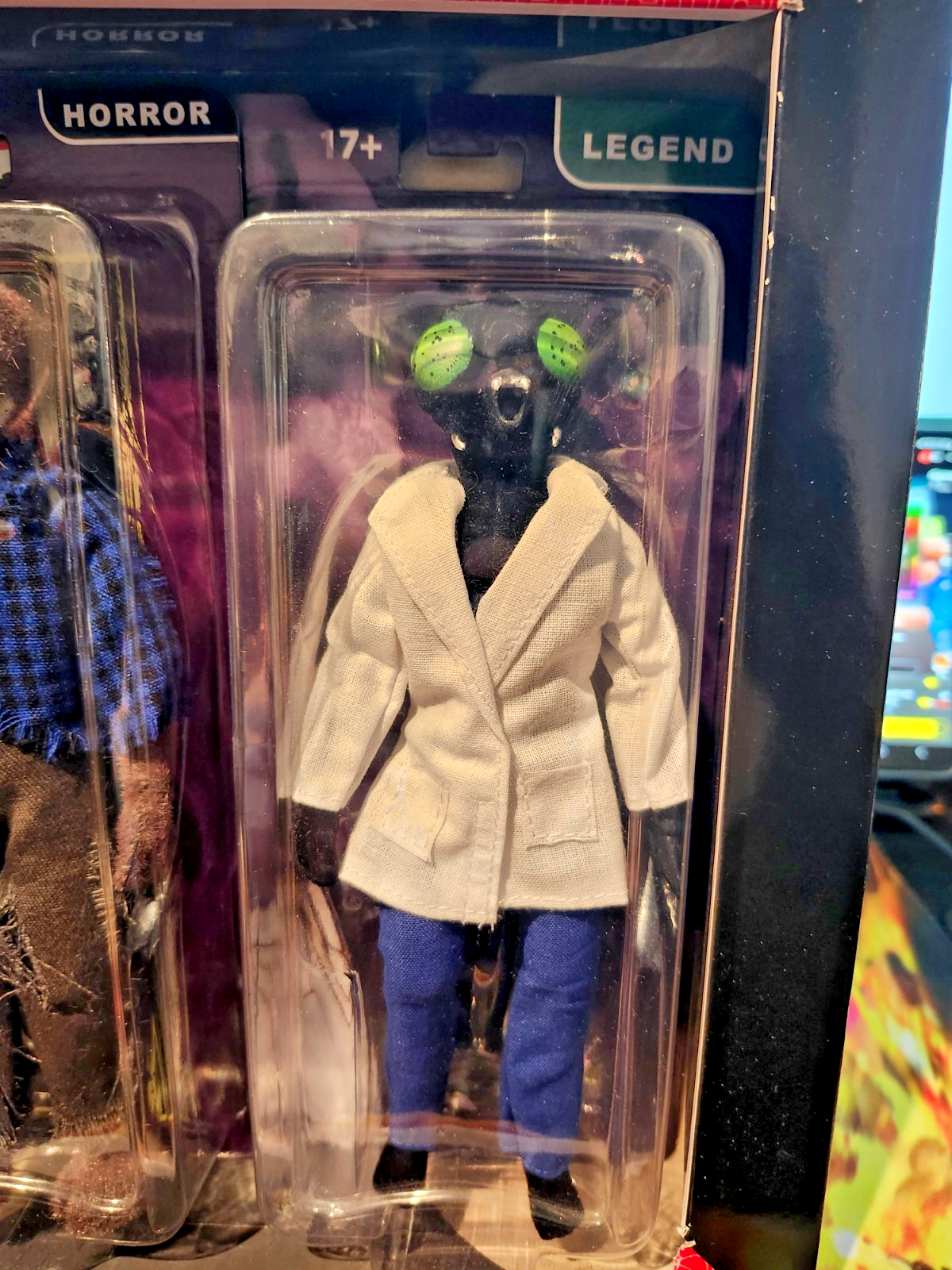 MEGO Horror and Legend 2-Pack | Werewolf and The Fly 8" With MEGO Gold Coin back