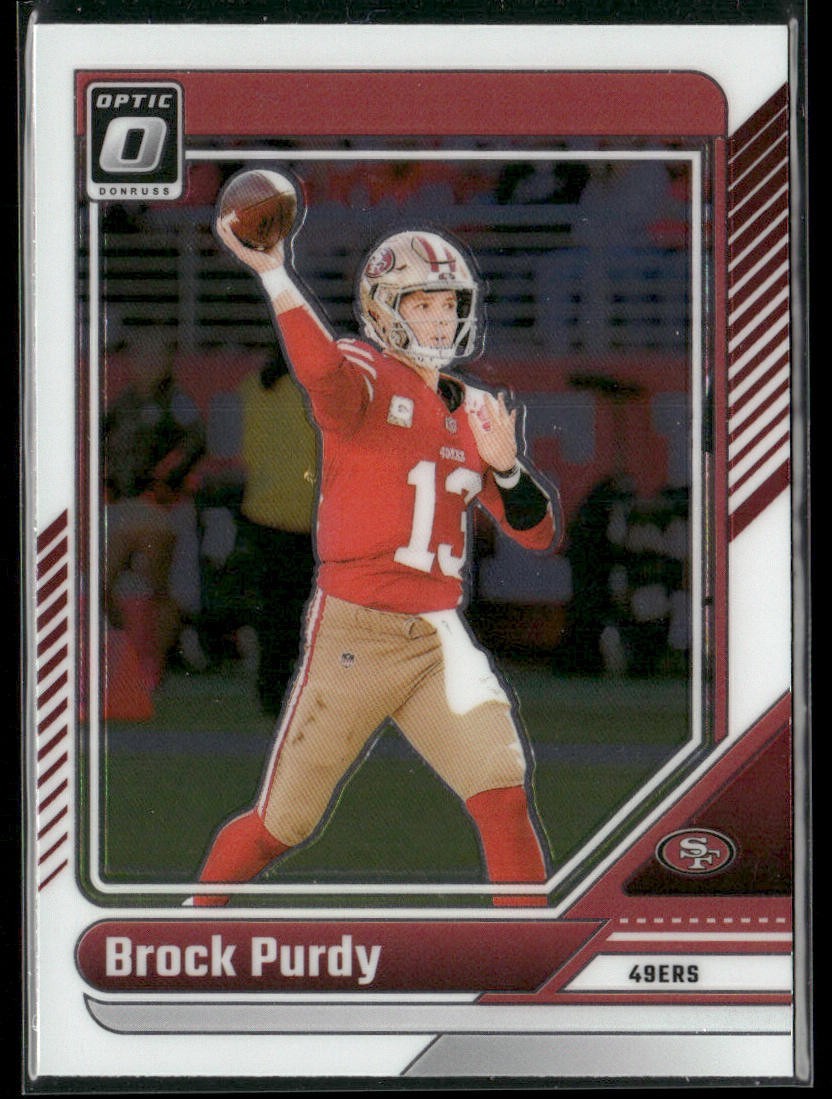 Brock Purdy Player Lot Bundle 10 Different Football Cards BP001 49ers back