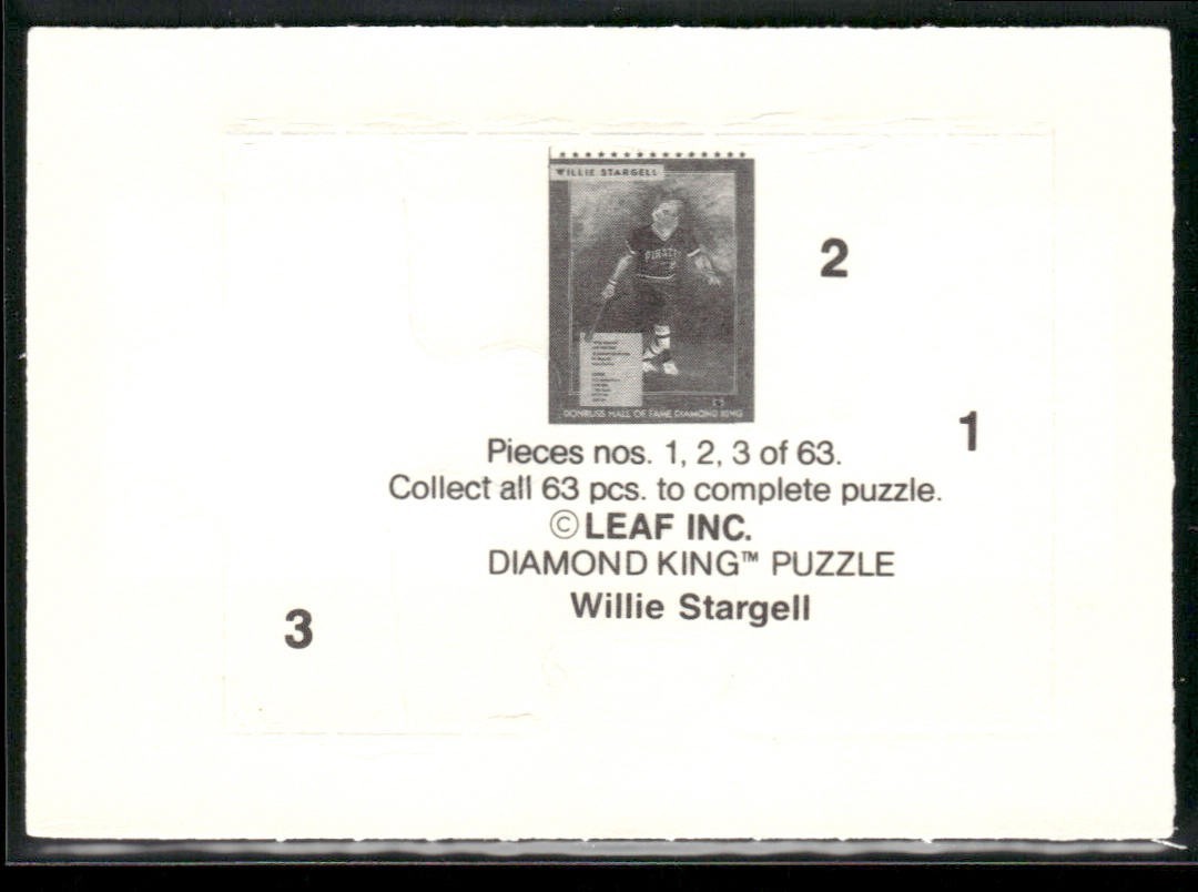 Puzzle Piece Lot Bundle 10 Different Baseball Cards P004 back